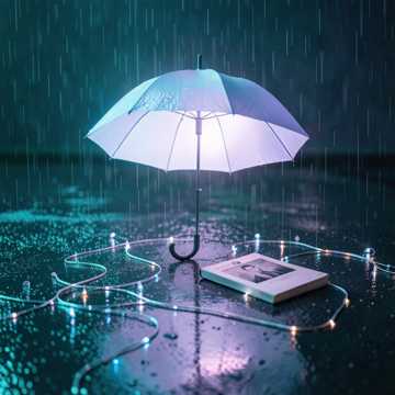 雨季低头的屋檐
