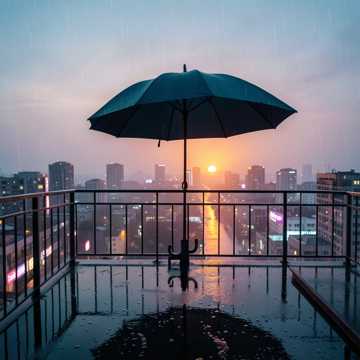 熄灯后的雨声