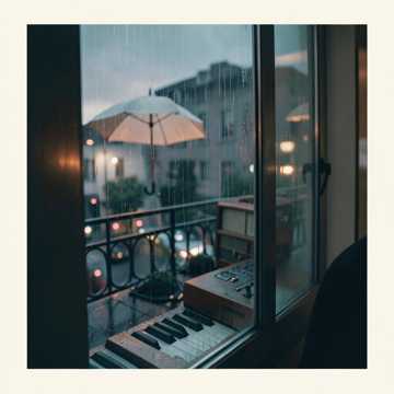 雨痕漫过弦