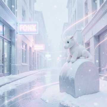 雪落在我肩膀