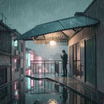 檐下听雨眠