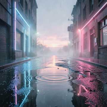 在雨中奔跑