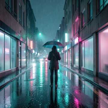 雨中无人说