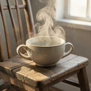 《喝茶望天》
