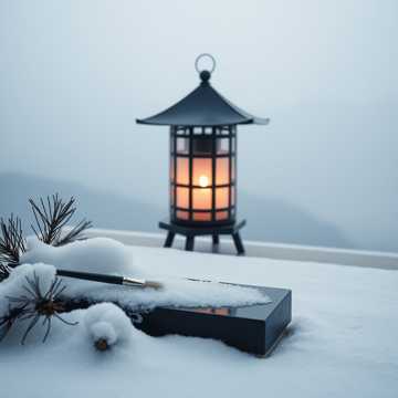 砚边雪落满平仄