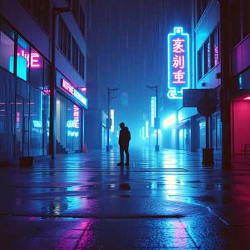 霓虹剪影