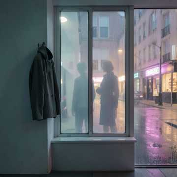 窗沿的泪痕