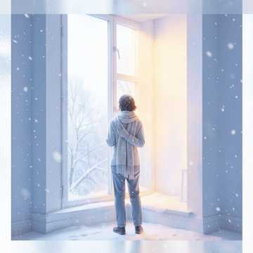 雪里的人