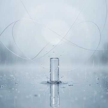 雨中的三角钢琴