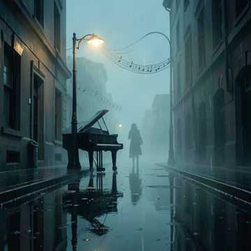 钢琴上的落雨