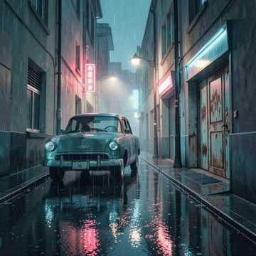 刺槐巷的无声雨