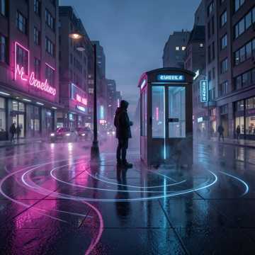 霓虹散成沙漏腰线