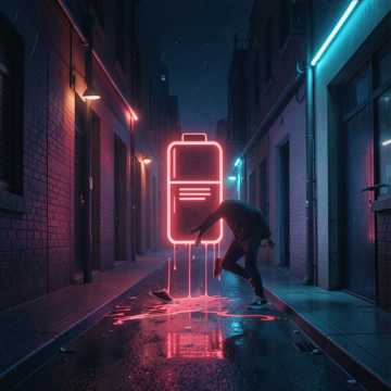 电量红线的街