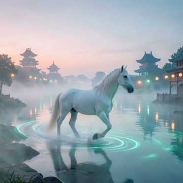 白马踏云涯