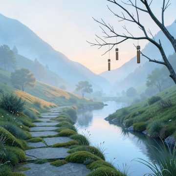 山谷风铃烧红的蝉