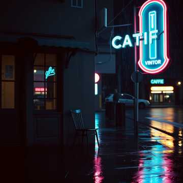 听雨的人影