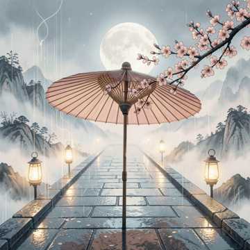油纸伞下