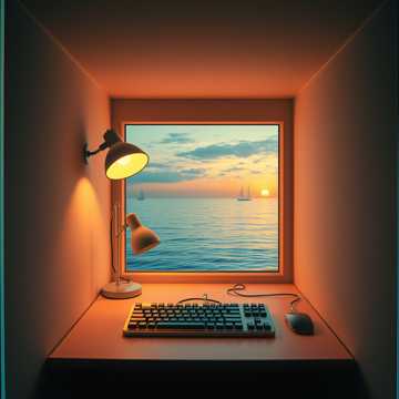 工位看海