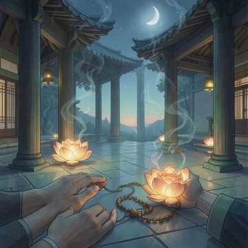 莲花落地听