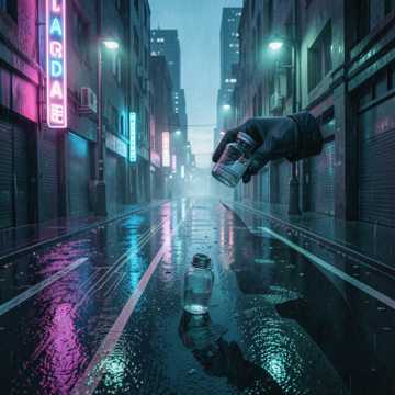 霓虹未眠的街