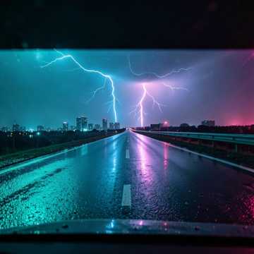 柏油路醒着