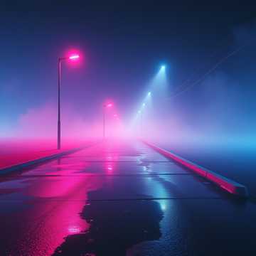 空街灯影