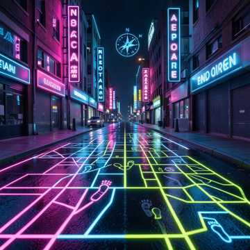 街角浮出地图