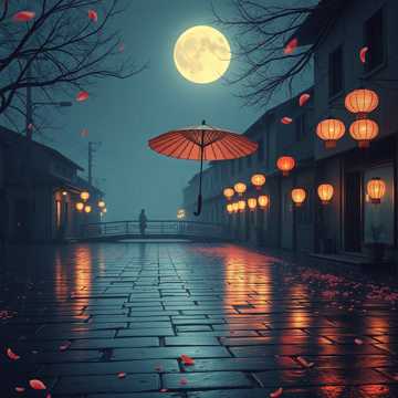 一伞烟雨错