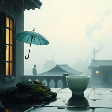 半盏青瓷雨