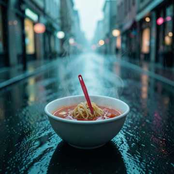 发卡与番茄面