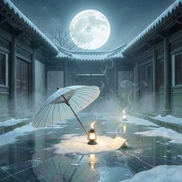 残灯误雪