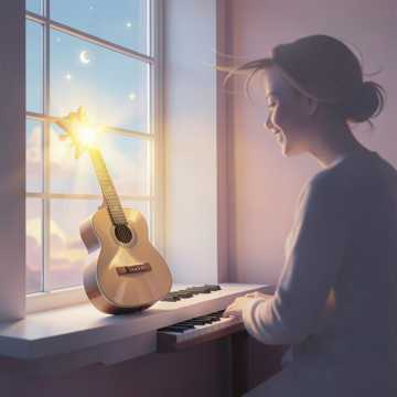 她耳边的星