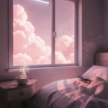 粉红白桃