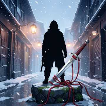 长安雪落旧剑穗