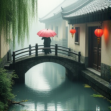 烟雨碎花