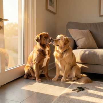 Two Paws by the Door