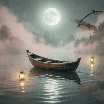 烟雨摇红