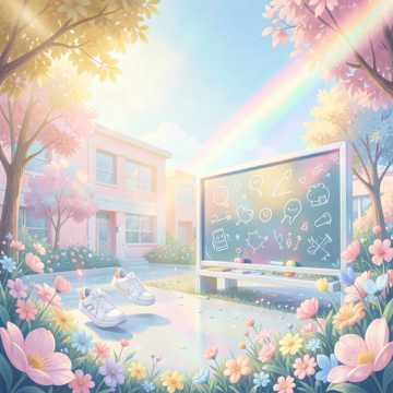 球鞋踏过花香