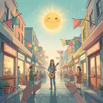 摇着太阳