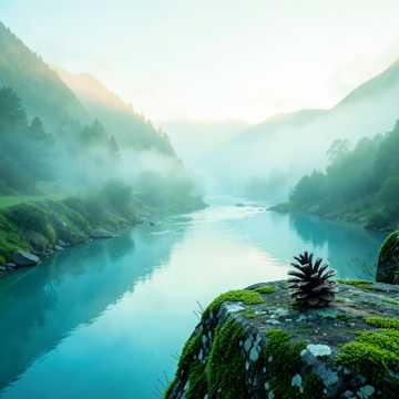 与山对坐