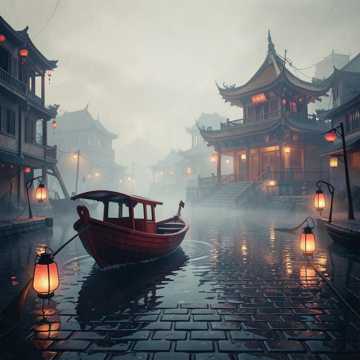 红头船上的月亮