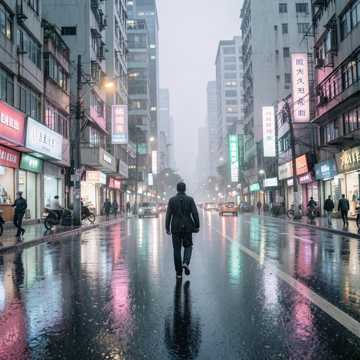 南山烟雨巷