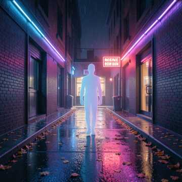 네온 그림자 산책