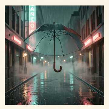 路口雨