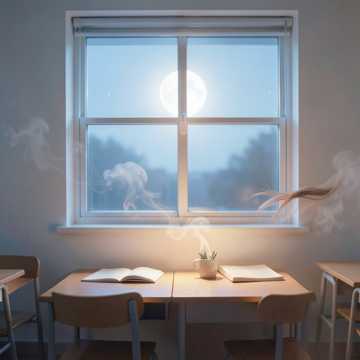 白月光漫过窗台