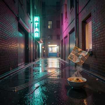 夜色里的泡面
