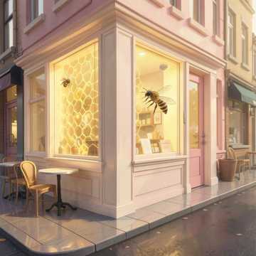蜜蜂蘸了蜜