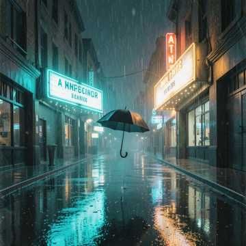 银幕布雨