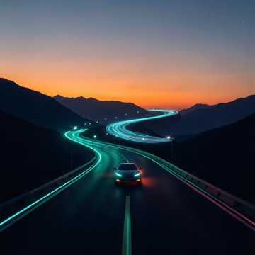 晚风沿路漫游