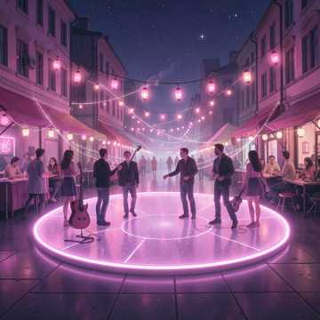 夏夜旋转广场-版本2